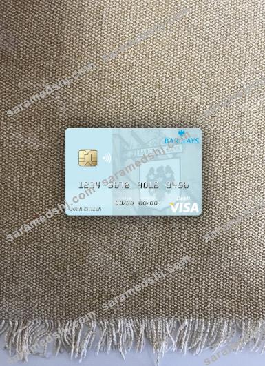 Monaco Barclays Bank PLC visa debit card photolook front